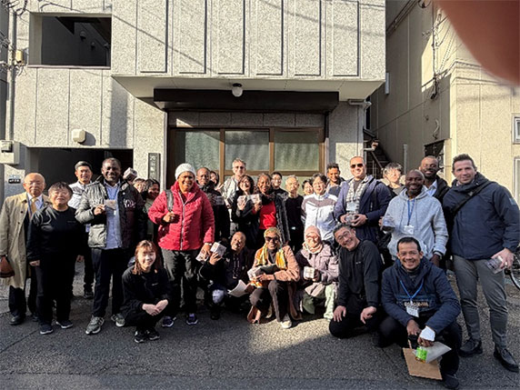 2026年2月：発展途上国（ 16か国）から 16名の研修員が、見学・研修に来てくださいました。【3回目】